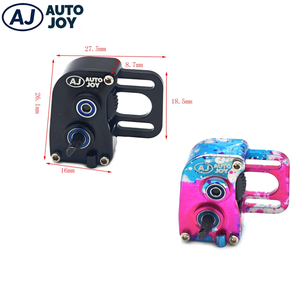 

AJ Auto Joy RC Aluminum DIY Gearbox Transmission for SCX24 Model Cars Black Precision Upgrade Parts RC Parts