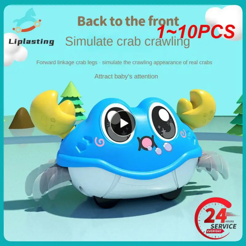 Jouets de crabe inoling à inertie Montessori pour tout-petits, jouet coule pour bébé, apprendre à grimper, 0-3 ans, 1 à 10 pièces