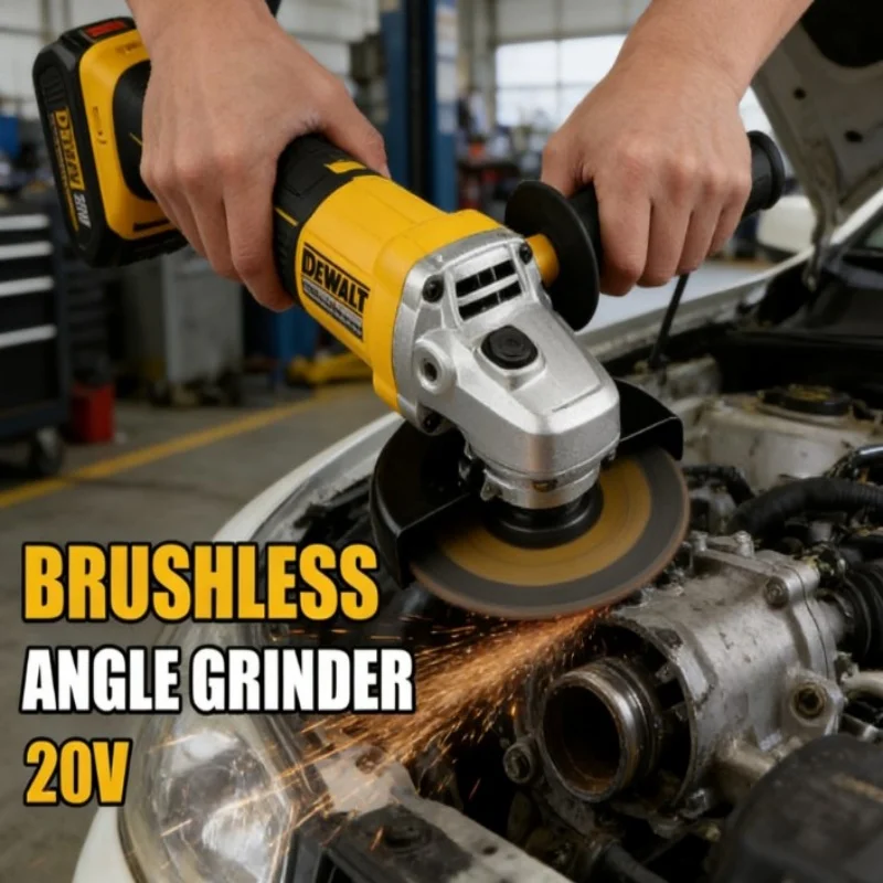 

Бесщеточная угловая шлифмашина DEWALT DCG405FN 20В 125мм с ударной дрелью DCD805, набор инструментов для ремонта автомобилей и резки