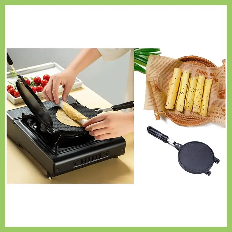ABJT-1 Piece Nonstick Waffle Cone Making Mold Kitchen Gas Baking Tool Mould For Home,Kitchen, Restaurant 22Cm