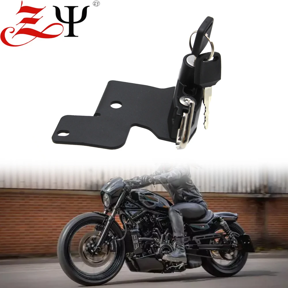 

Helmet Lock Fit For HARLEY SportsterS RH 1250 S RH1250S 2021- NIGHTSTER RH975 2022- Mount Hook Anti-theft Security Password lock