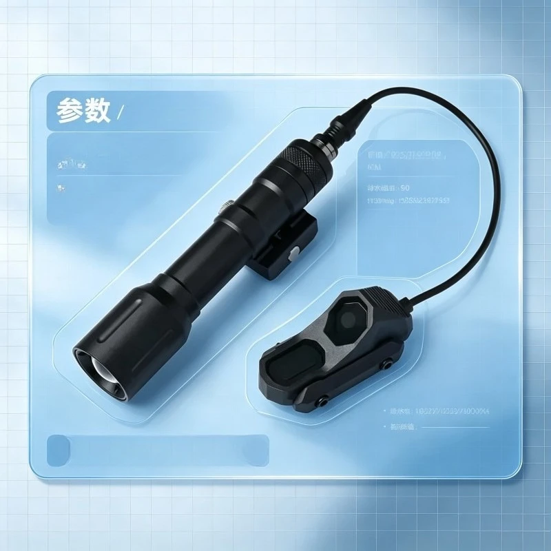 Balanced‑Grip‑Processed Garage‑Repair Alloy Flashlight Long & Short Version Strobe Torch High Brightness Hand Lamp