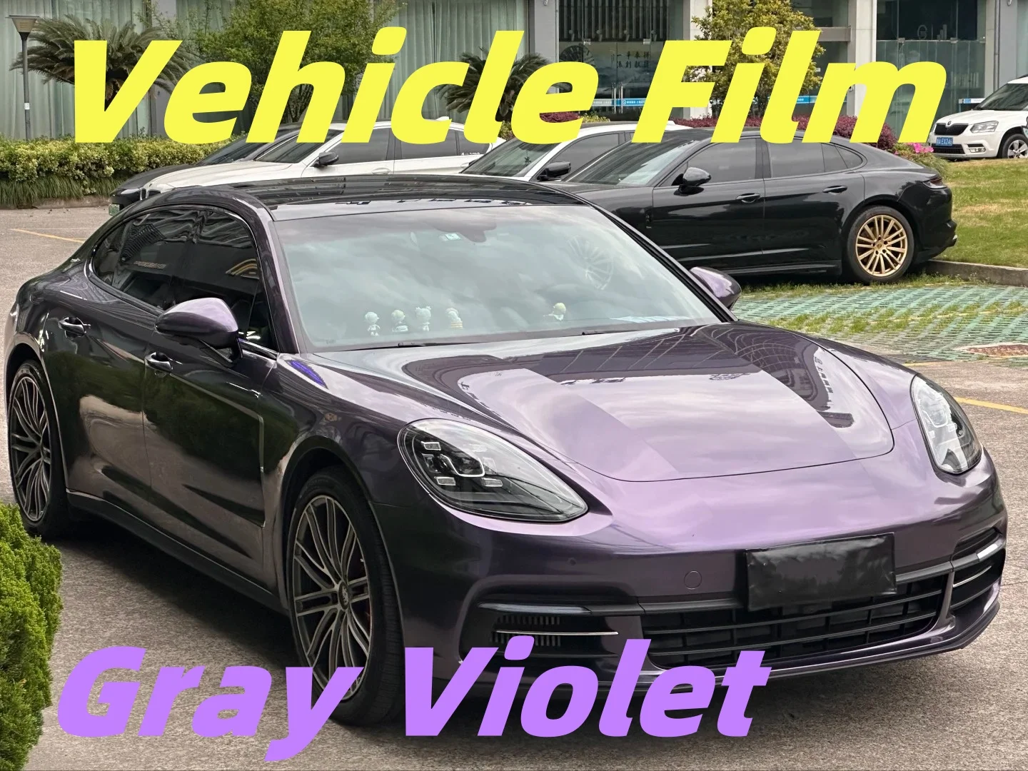 

Highest Quality Vehicle Wrap HD Gray Violet PET Car Cover Covering Film Car Decoration TPU All Models Air Bubble Free