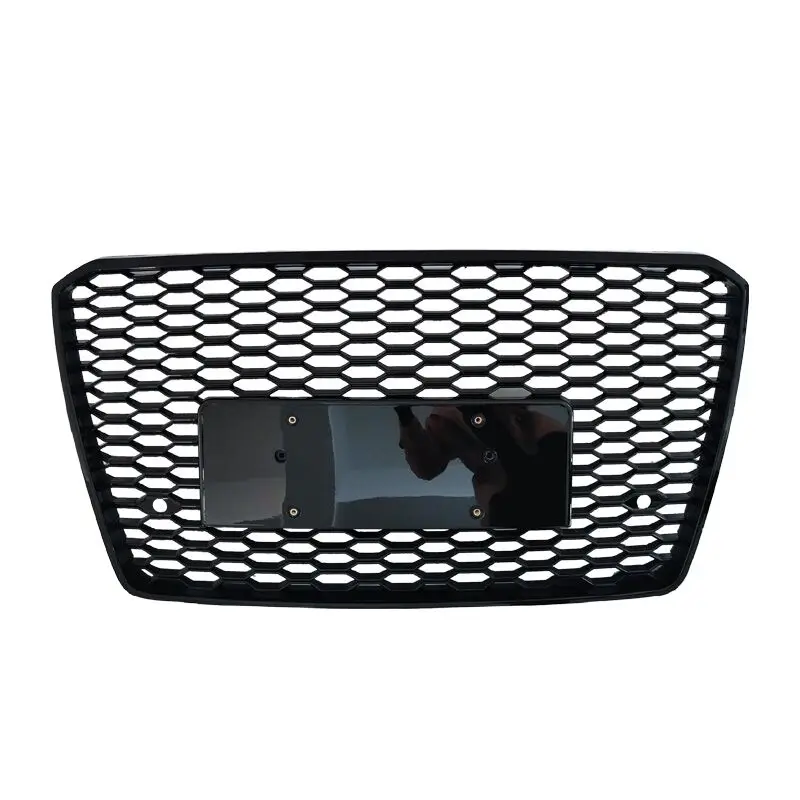 

Car A8 S8 D4 PA Front Bumper Honeycomb Grill RS8 Style Gloss Black Front Grill For Audi A8 S8 D4 PA 2015 2016 2017 2018
