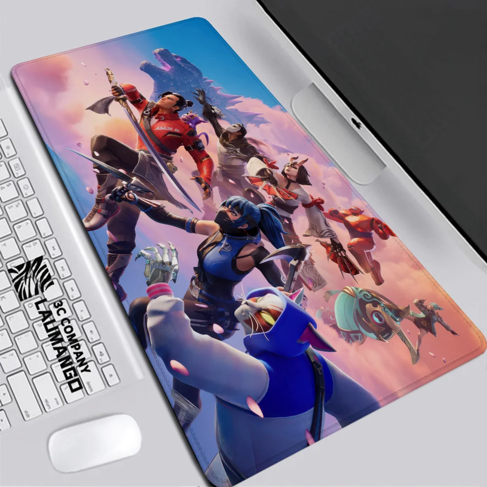 F-FortniteS Gamer Keyboard Pad Mousepad Anime Computer Desk Accessories Office Pc Cabinet Games Support Laptop Desktop Mouse Mat