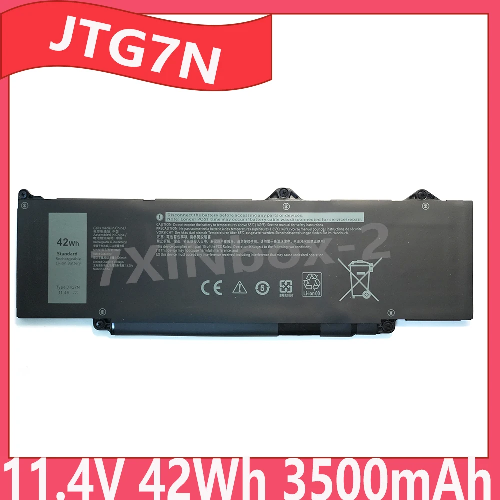 

JTG7N 11.4V 42Wh Laptop Battery For Dell Latitude 5340 5340 5540 5440 3540 Precision 3590 3580 3480 3490 Series lithium-ion