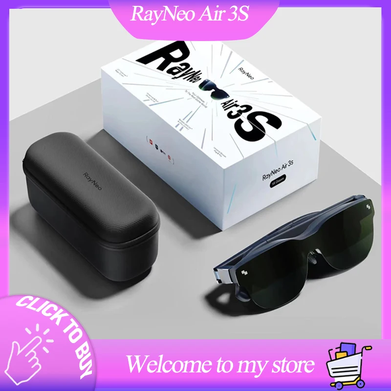 RayNeo Air 3S AR Glasses Micro OLED Screen Display 3D HD Private Cinema Pocket TV for Mobile Phone Computer Game Machine