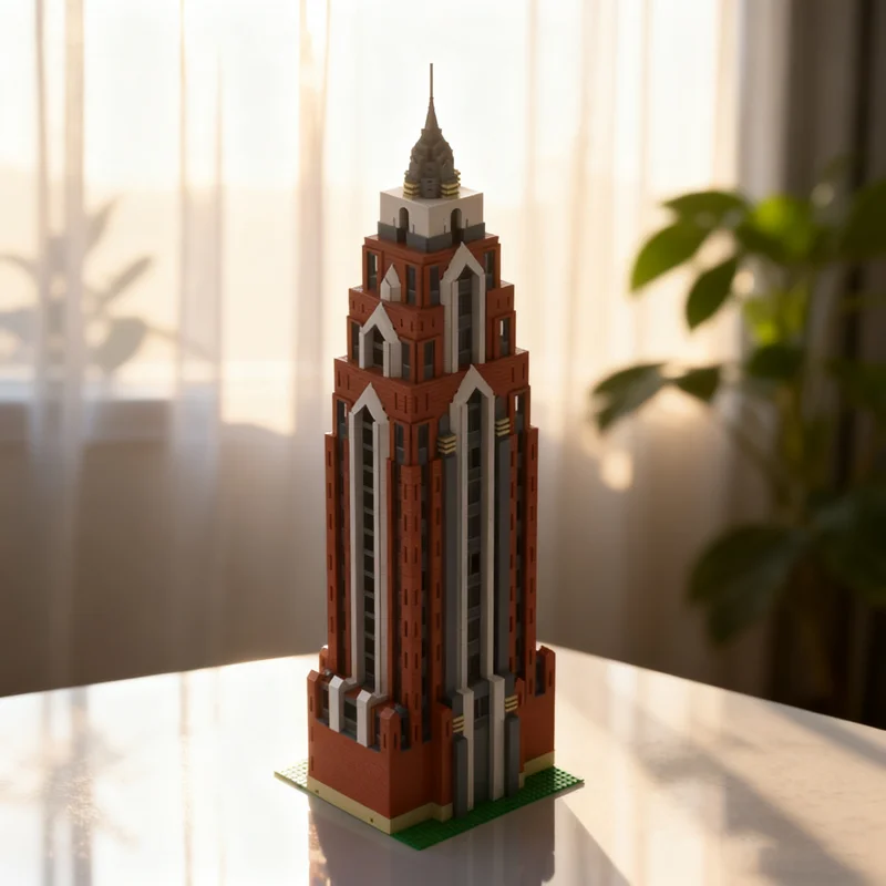 

3983pcs MOC Art Deco Skyscraper 4 Modulared Model Building blocks Architecture Assemble DIY toys idea Christmas gifts Brick