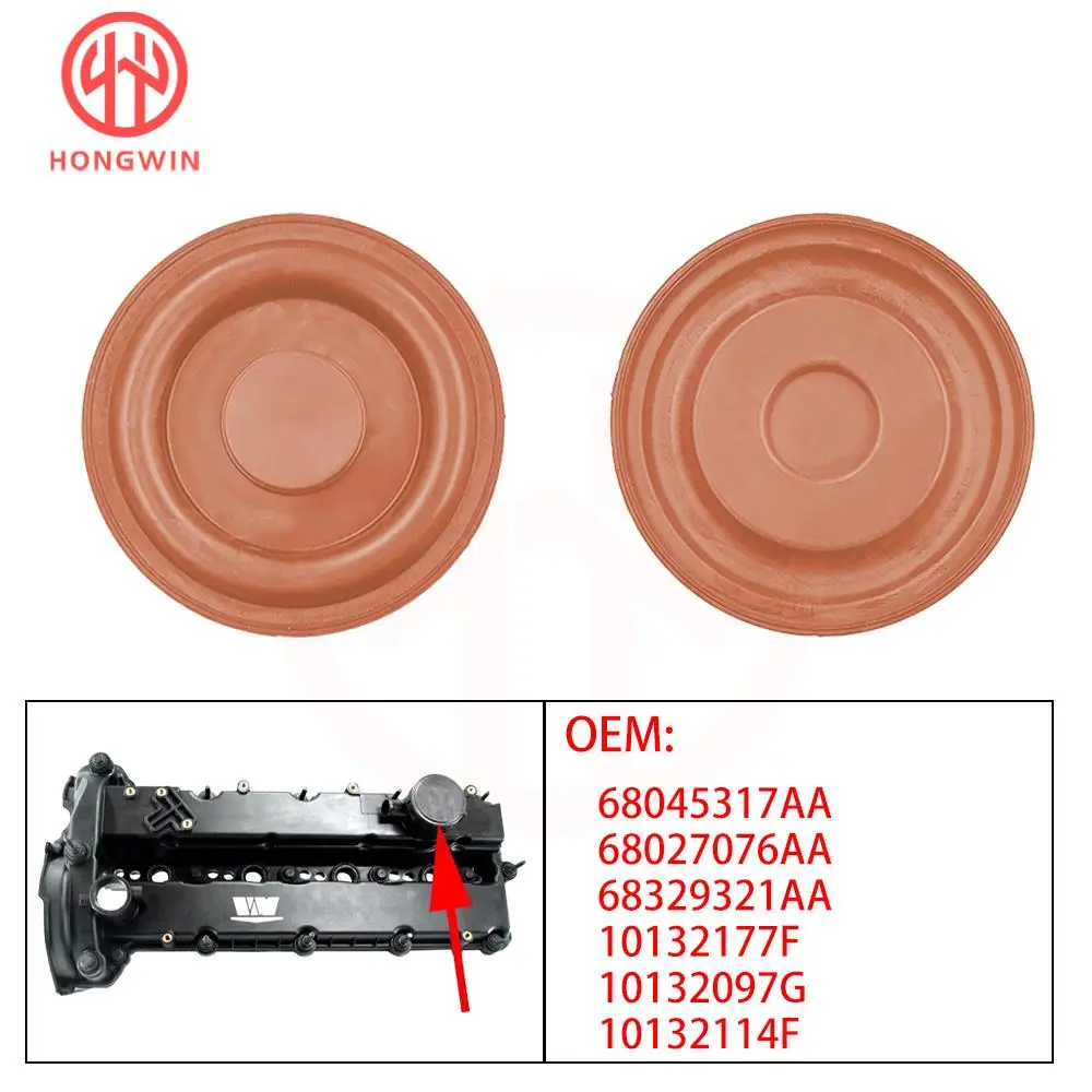Membran penutup katup PCV mesin untuk Chrysler Grand Voyager Dodge Grand Caravan Jeep Cherokee Dodge Nitro Wrangler