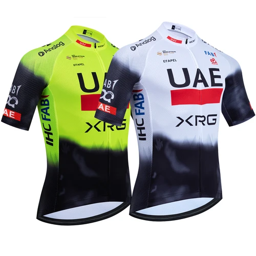 Nuevo Jersey de Ciclismo blanco 2025, equipo de los Emiratos Árabes Unidos, chaleco para bicicleta, Maillot para hombres y mujeres, Ropa de secado rápido antisudor, camiseta para bicicleta