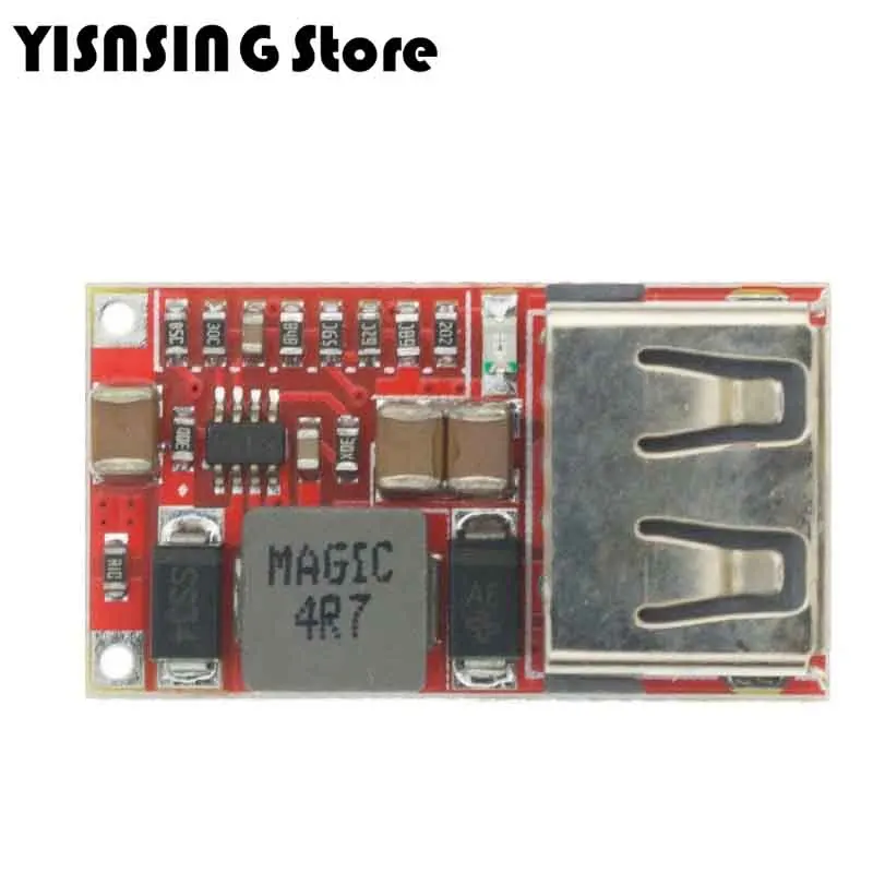 6-24V to 5V USB Step Down Module 24V 12V to 5V DC-DC Converter Phone Charger Car Power Supply Module Efficiency 97.5%