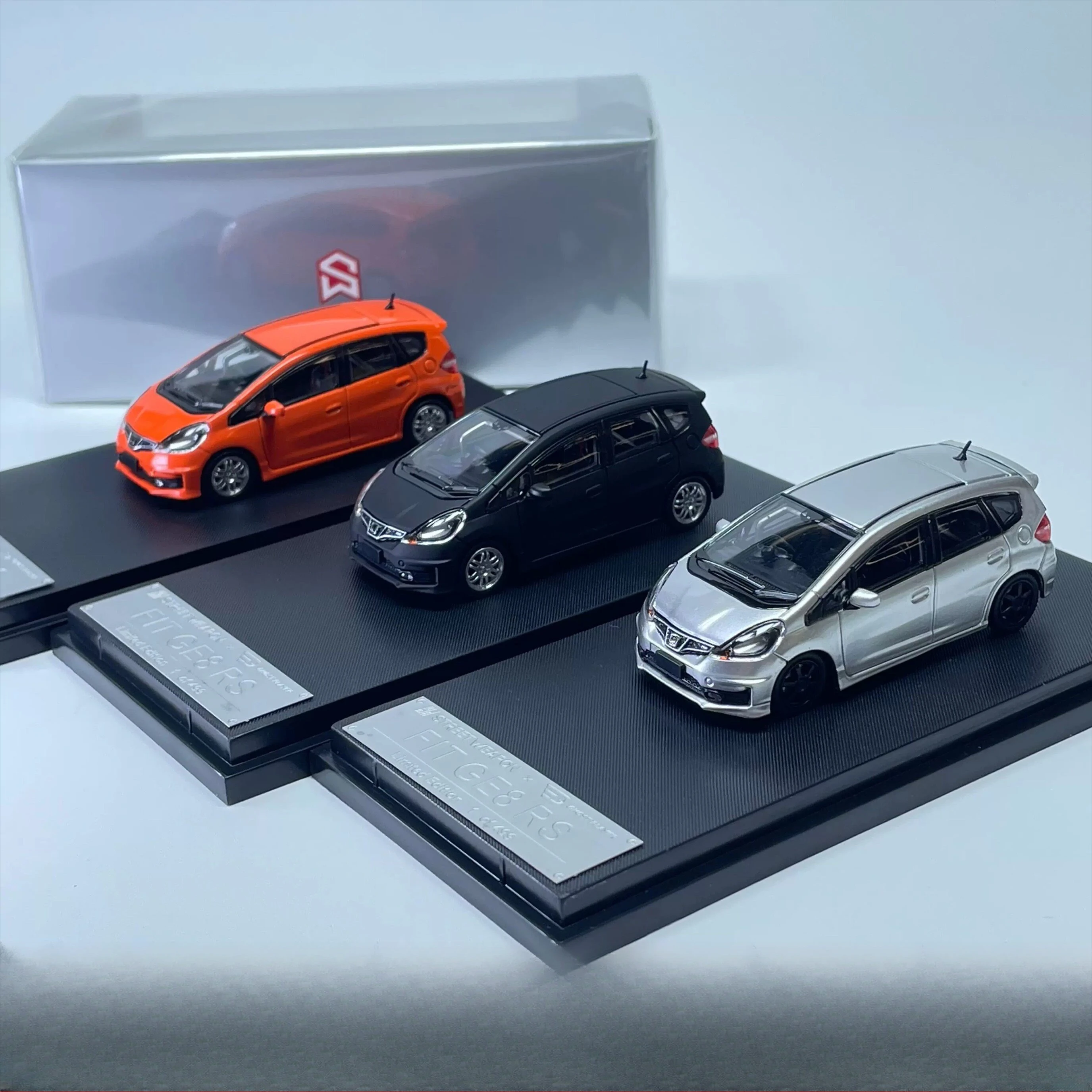 Diecast SW 1:64 Scale Honda Fit Second Generation GE8 RS Alloy Car Model