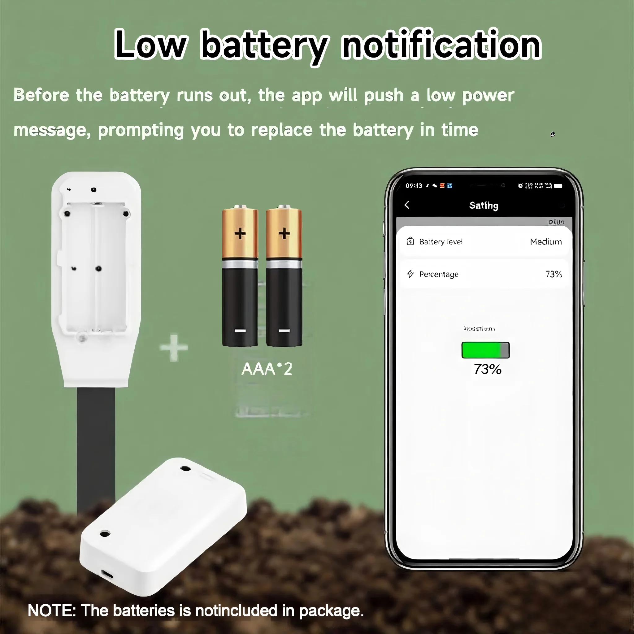 Tuya Smart Home، ZigBee مراقبة رطوبة التربة ودرجة الحرارة، مساعد زراعة الحديقة والعناية بالزهور، سقي الربط عن بعد #2