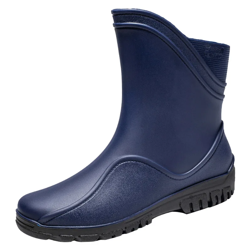 Botas de lluvia para hombre, zapatos de Chef, zapatos de pesca informales, impermeables, cómodos, antideslizantes, resistentes al desgaste, tendencia, talla grande 44