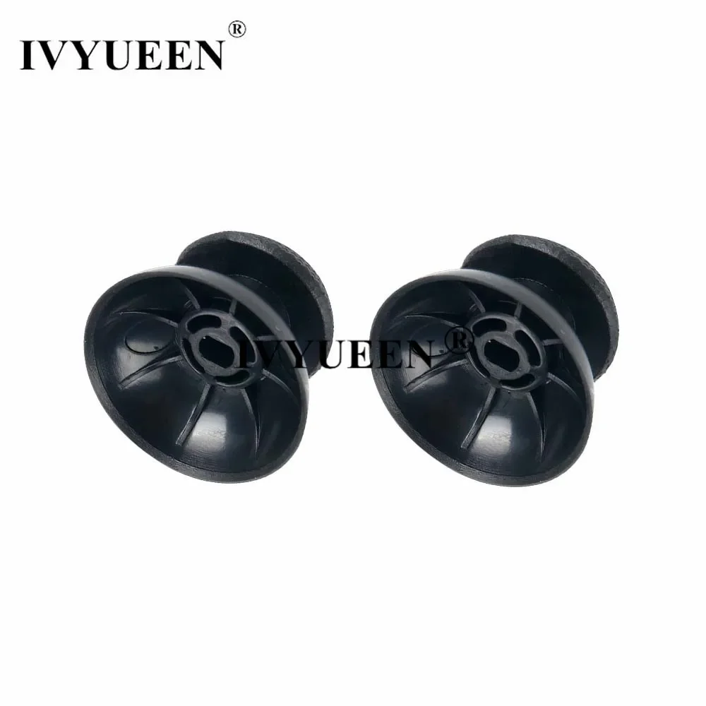 IVYUEEN 6 PCS สีดำ3D จอยสติ๊ก Caps สำหรับ Sony PlayStation 5 PS5 DualSense Controller Thumbstick Analog Thumb Sticks Grip