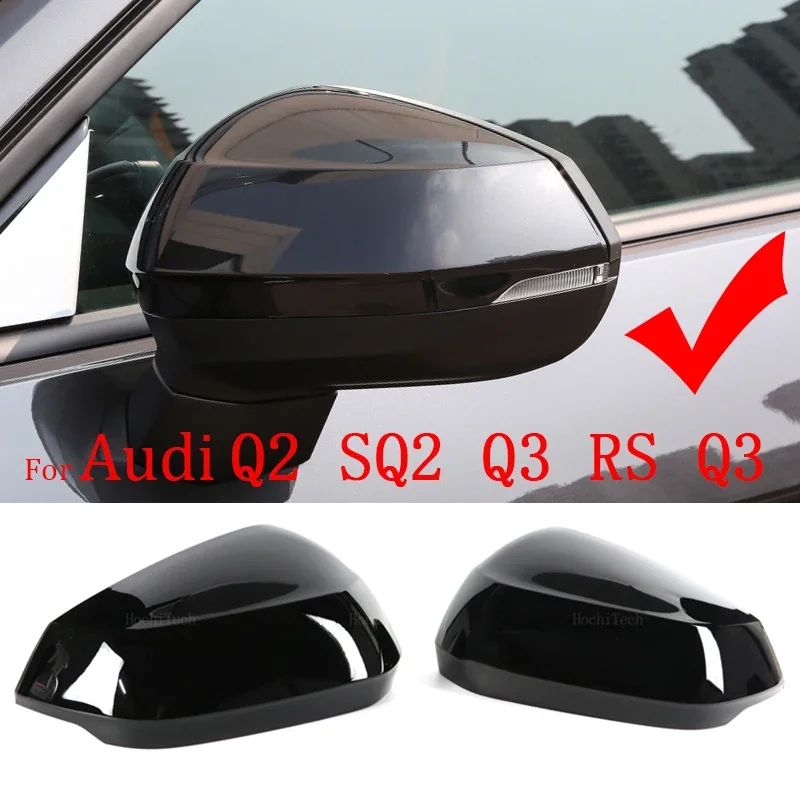 Couvercle de rétroviseur adapté pour Audi Q2 SQ2 2017 – 2024 Q3 RS Q3 RSQ3 2019-2024, capuchon de rétroviseur latéral