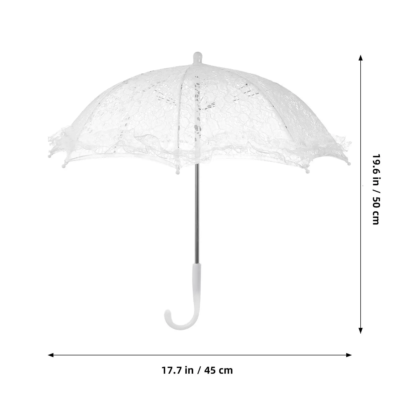 Lace Umbrella Props Vintage Parasol Wedding Decor Guest Bridal Sun Aldult Roman