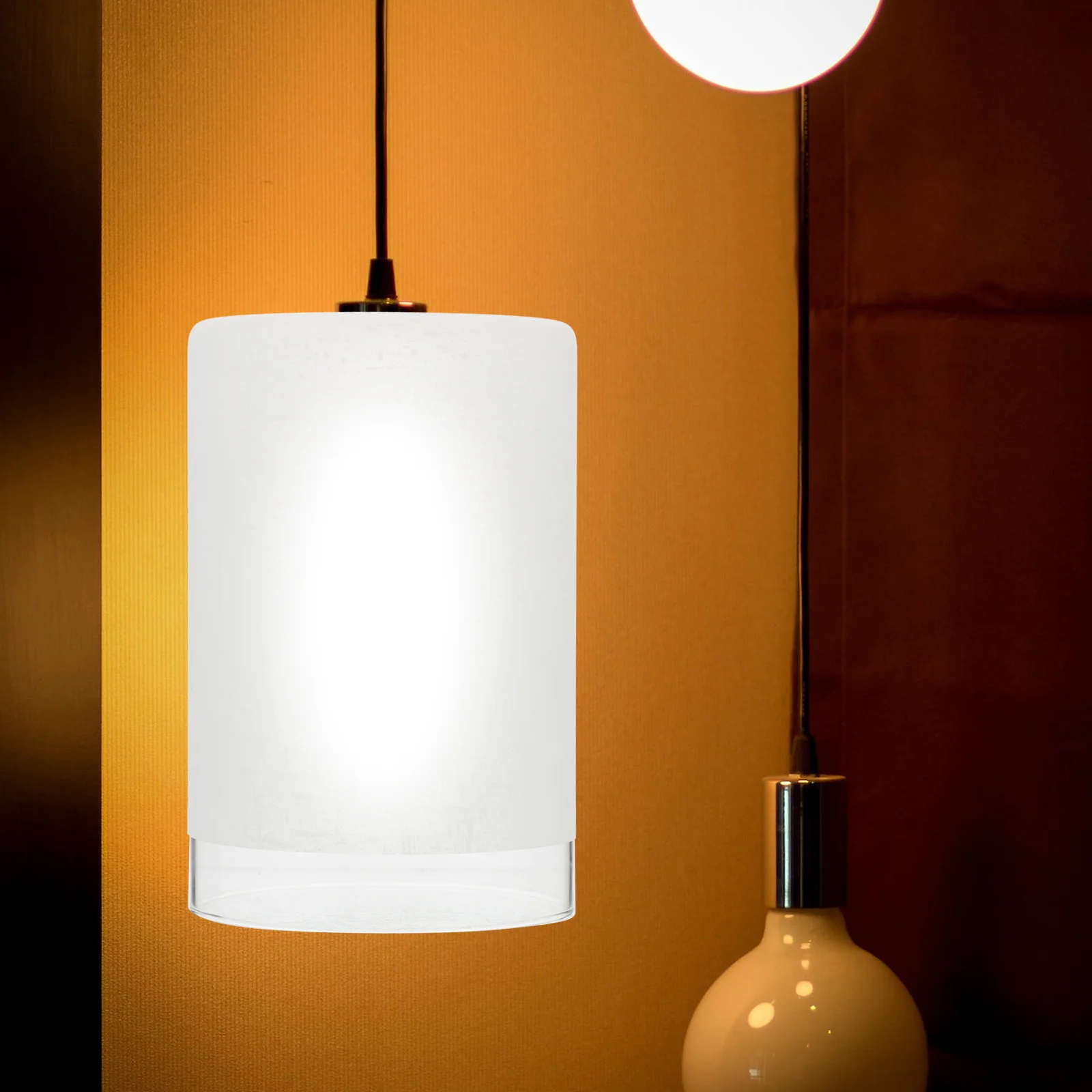 

Стеклянный абажур в цилиндрическом стиле, винтажный домашний декоративный светильник, чехол для подвесного потолка, настенного стола, торшеров