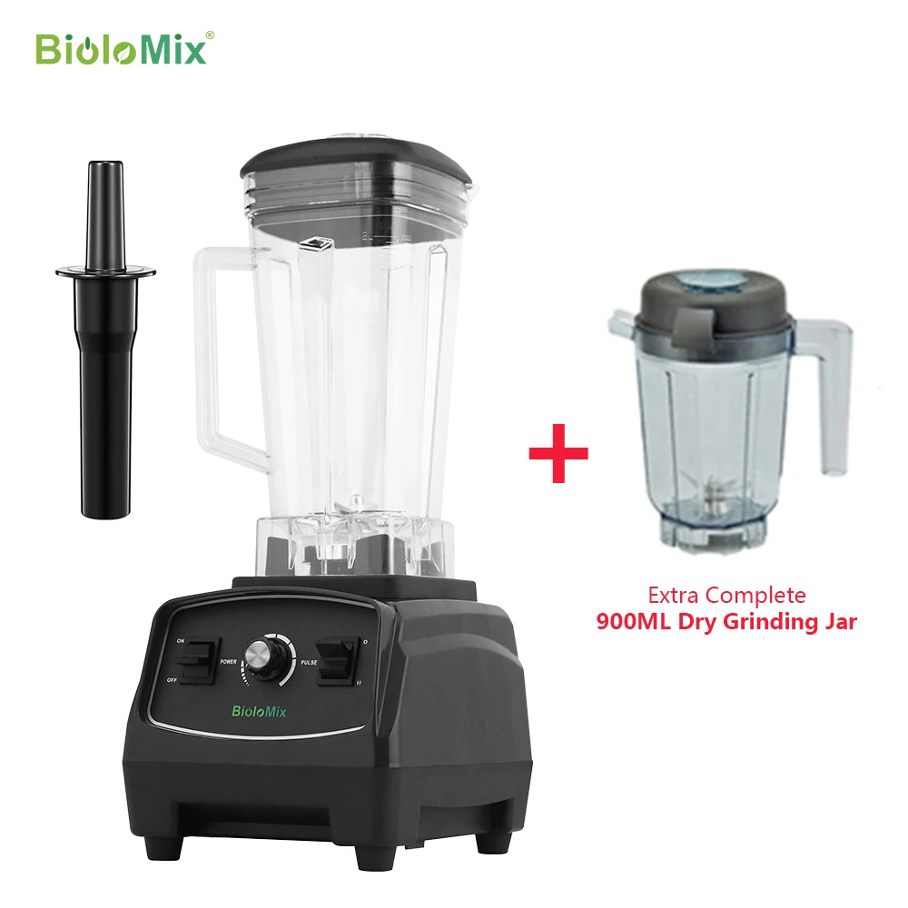 Biolomix 3HP 2200W professionele blender – BPA-vrije keukenmachine, ideaal voor het crushen van ijs, smoothies, bevroren dranken en fruitpurees
