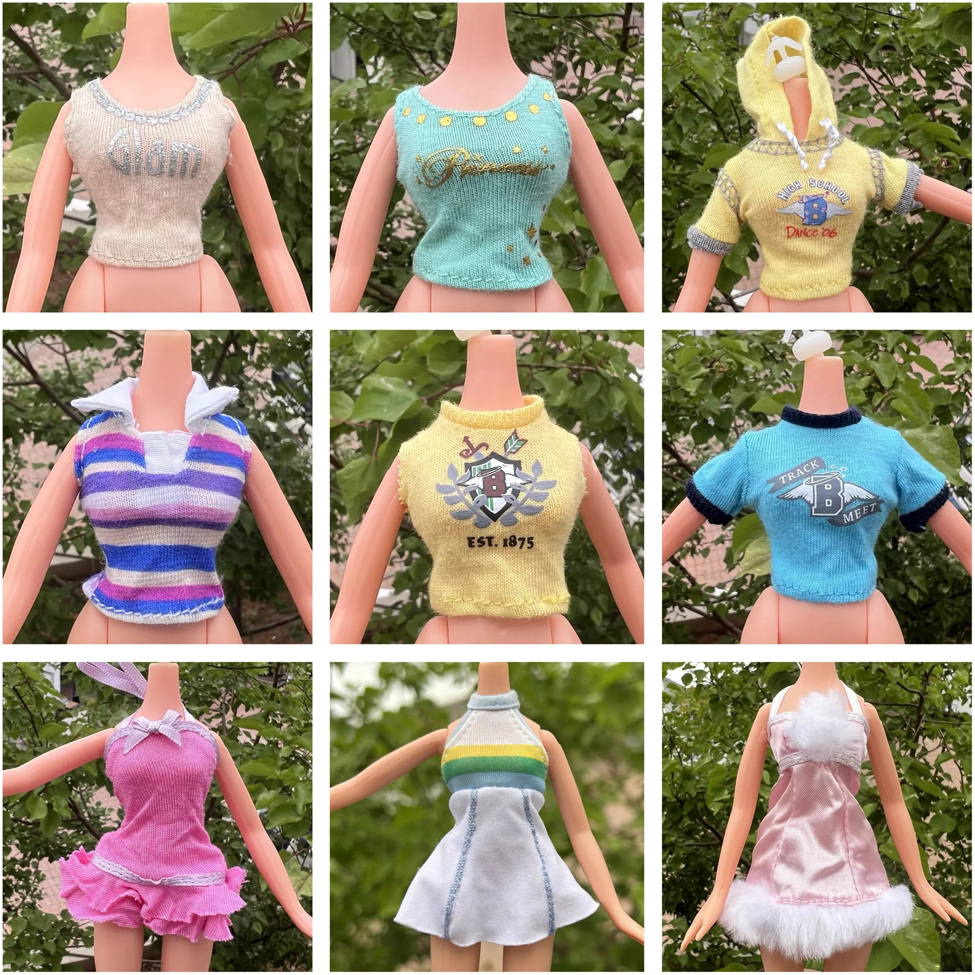Uma variedade de roupas saias calças superiores avaliações para boneca Bratz 1/6 boneca Monsterse High boneca 30cm boneca moda boneca legal