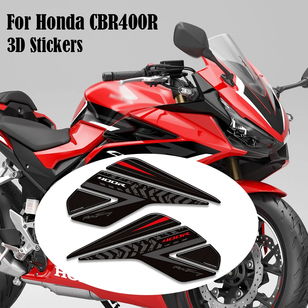 

Motorcycle Protector Tank Pad Side Grips Gas Fuel Oil Kit Knee Stickers Decals For Honda CBR400R CBR 400 R 400R 2024