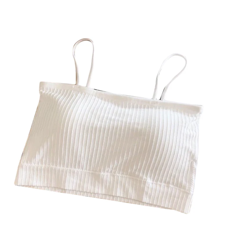 Fashion Solid Tube Top Women Casual Women Lady Bandeau Comfortable Strap Bras Tops Tube Chest Wrap Underwear Black White