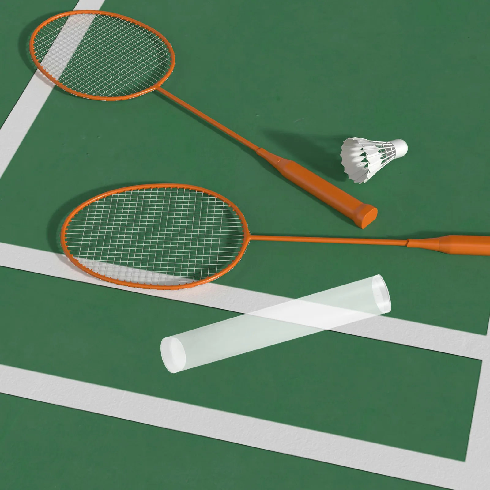 

Прозрачный футляр для бадминтонных воланов на 12 штук, прочная пластиковая трубка, удобный органайзер для переноски, для использования на корте, в парке, в спортзале