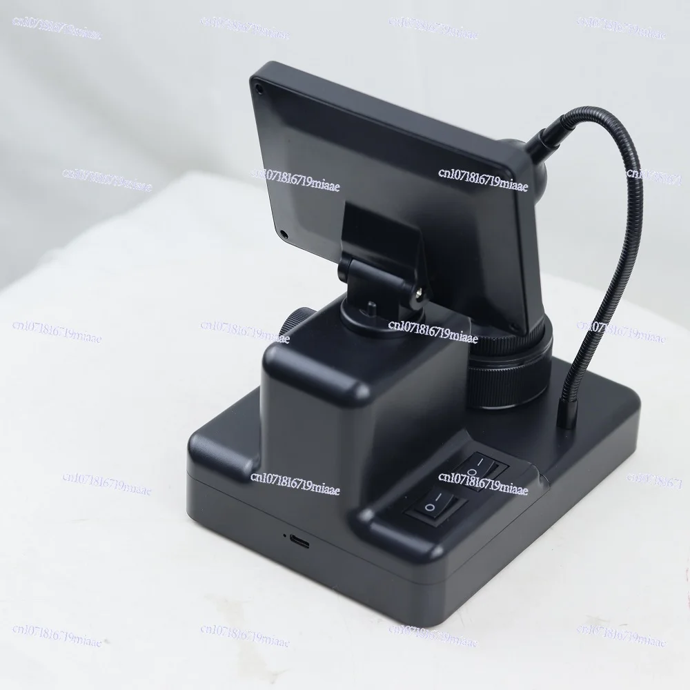 1000X Digital Diamond Girdle Viewer Microscope Camera Diamond Inscription Viewer with 4.3Inch LCD Screen Properties Observer