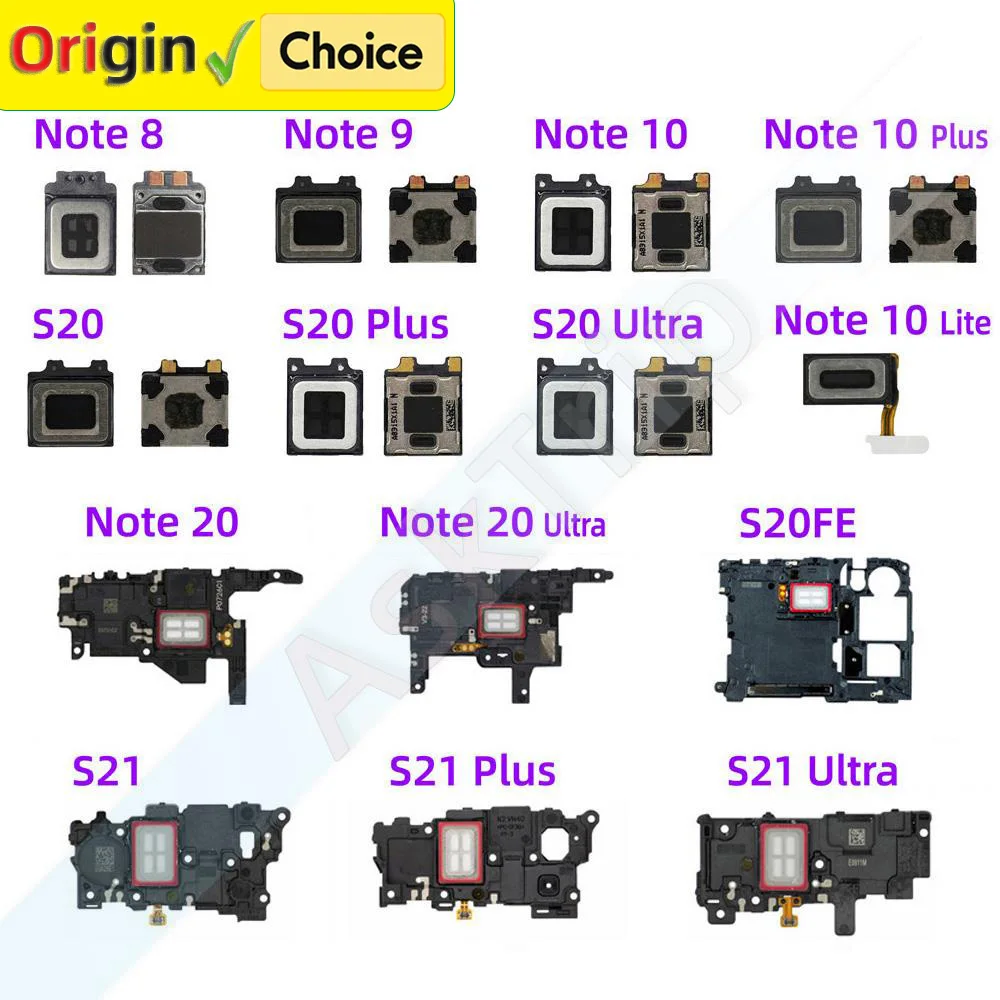 Top Front Earpiece Ear Phone Earphone Speaker Flex Cable For Samsung Galaxy Note 8 9 10 20 S20 S21 Lite Plus Ultra