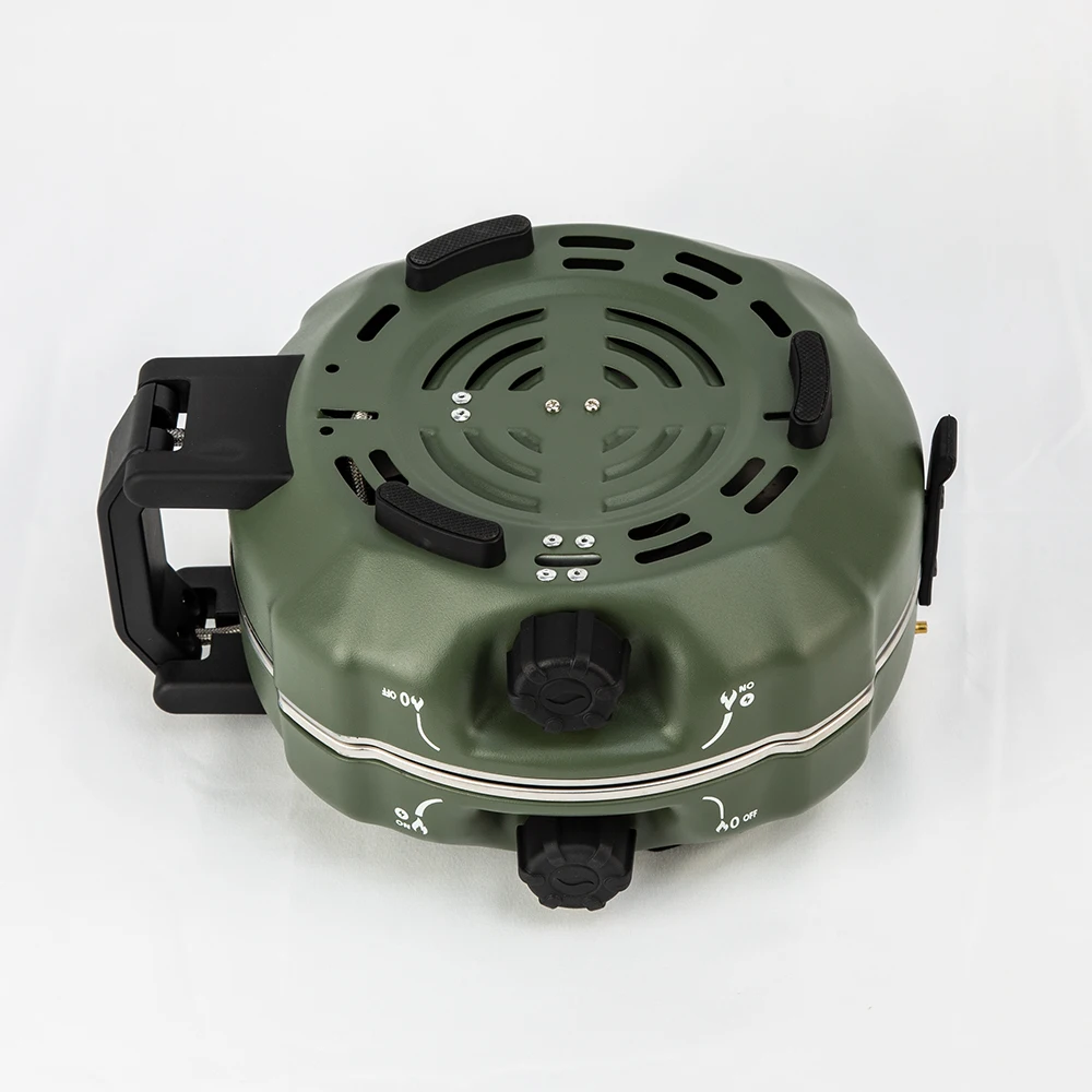 

Vooma Portable 2-Burner Camping Gas Steel Manual Lightweight Windproof Fast Heating Foldable Outdoor BBQ Butane Propane LPG