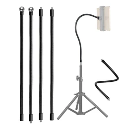 Tubo flessibile a collo d'oca in metallo monopiede Selfie Stick stand supporto per Gopro Hero DJI OSMO SJcam fotocamera treppiede telefoni cellulari