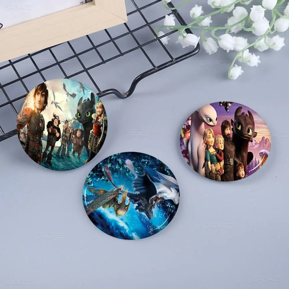 كيفية تدريب D-Dragon الخاص بك 32/44/58 مللي متر دبوس يدوي الصنع دبابيس مستديرة مضحكة لحقيبة الظهر Cothes اكسسوارات شارة قبعة الديكور #5