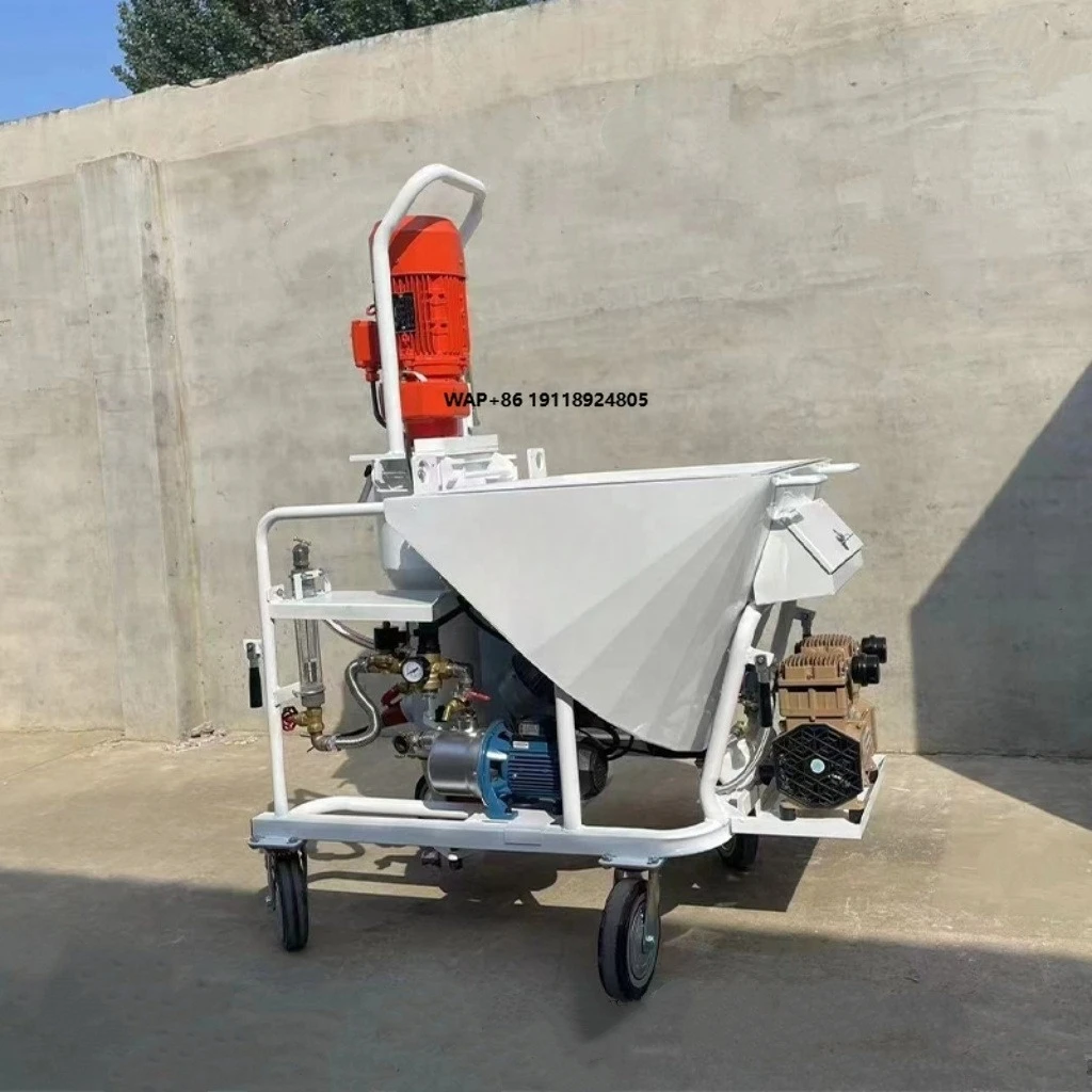 Hot Sales Roof Gypsum Plastering Machine Automatic Plaster Spray Machine for Wall Cement Drywall Stucco Construction Machinery