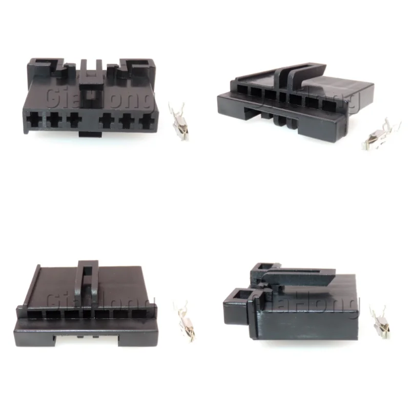1 Set 6 Ways Auto Accessories Turn Signal Light Unsealed Socket A/C Assembly For Car Rear Tail Light Wiring Cable Connector