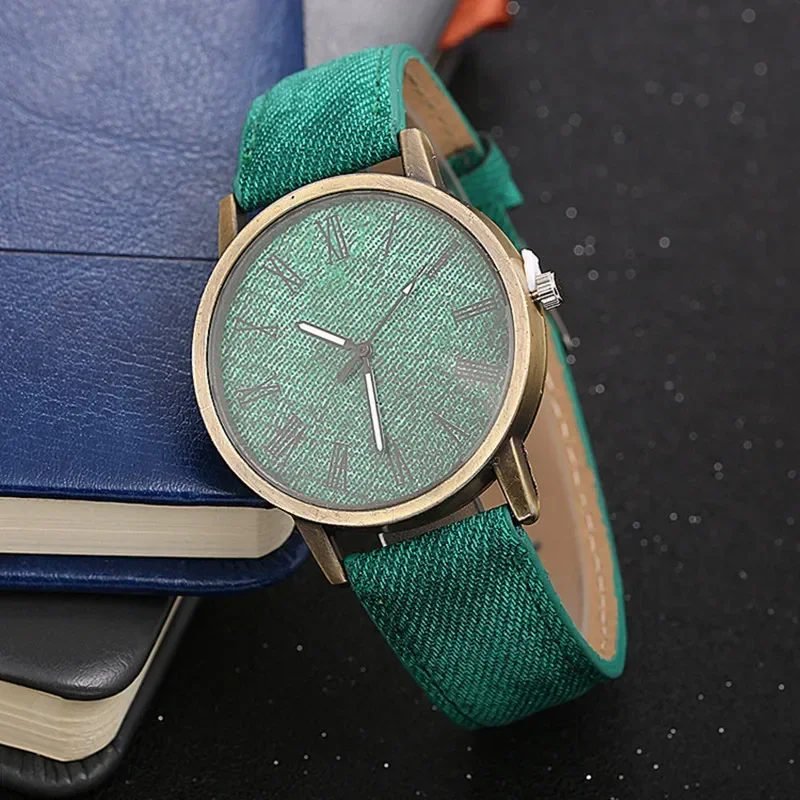 Top Luxury Solid Color Men Watches Fashion Jeans Leather MEIBO Quartz Wristwatch Ladies Female Watch Relogio Feminino