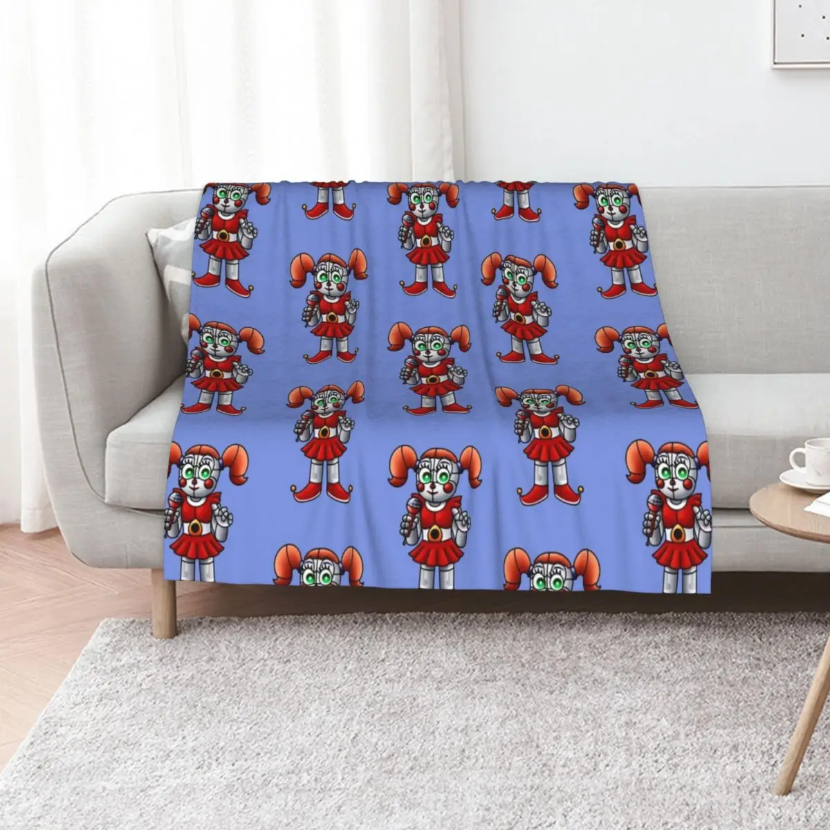 Circus Baby Throw Blanket Color Fast Cozy Throw Blanket
