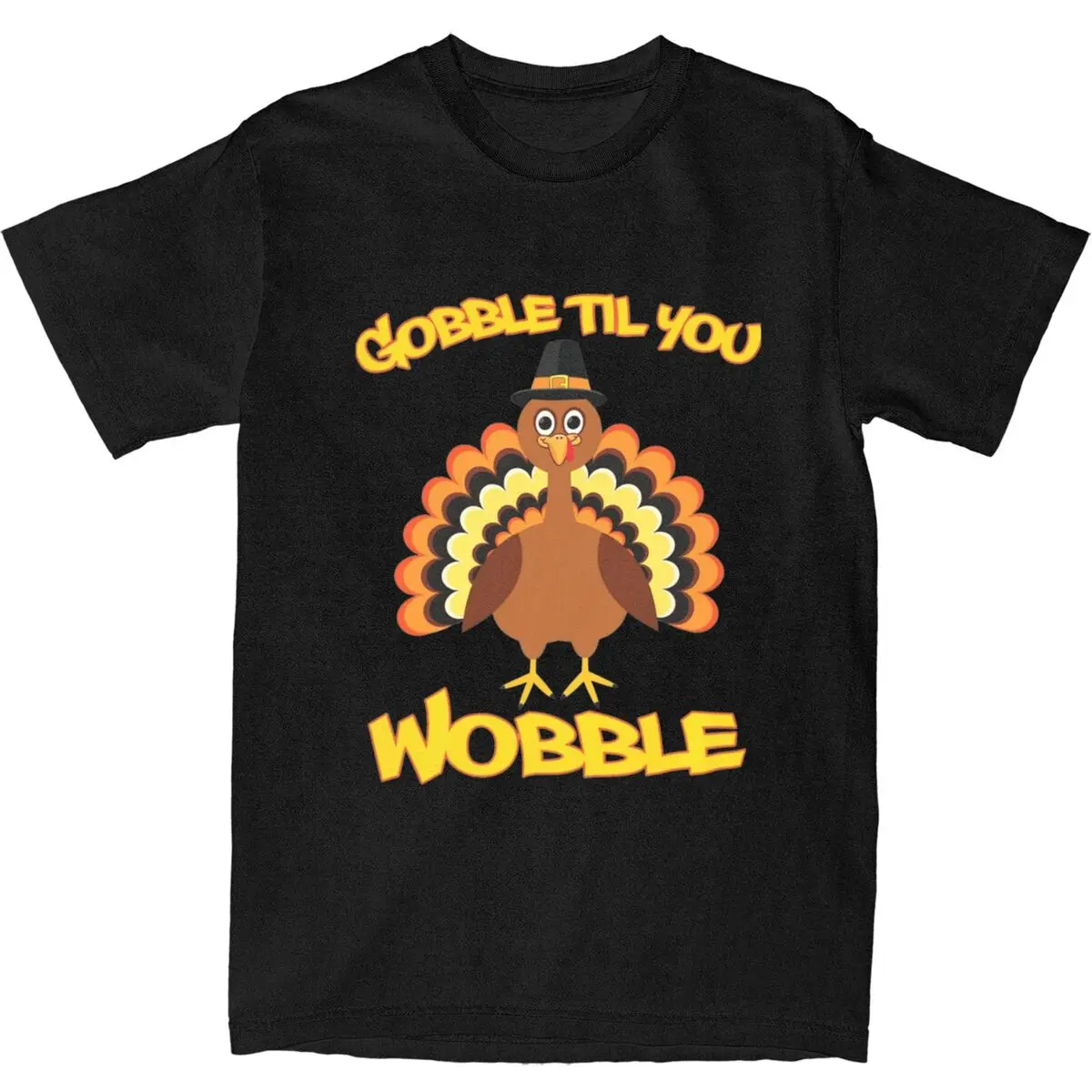 

Funny Thanksgiving Day T-Shirt Gobble Til You Wobble Fashion T Shirts Short Sleeve Y2K Tshirt 100 Cotton O-Neck Plus Size Tees