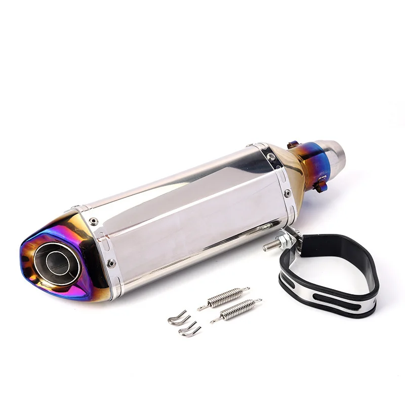 حار بيع ألياف الكربون Ak العادم الهروب الأنابيب دراجة نارية الخمار Escapamento #5