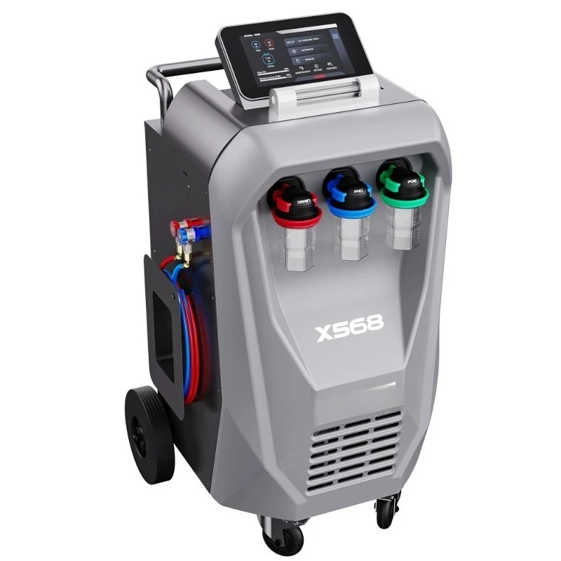 New energy vehicle air conditioner automatic refrigerant recovery and filling cleaning machine database fuel vehicle X568