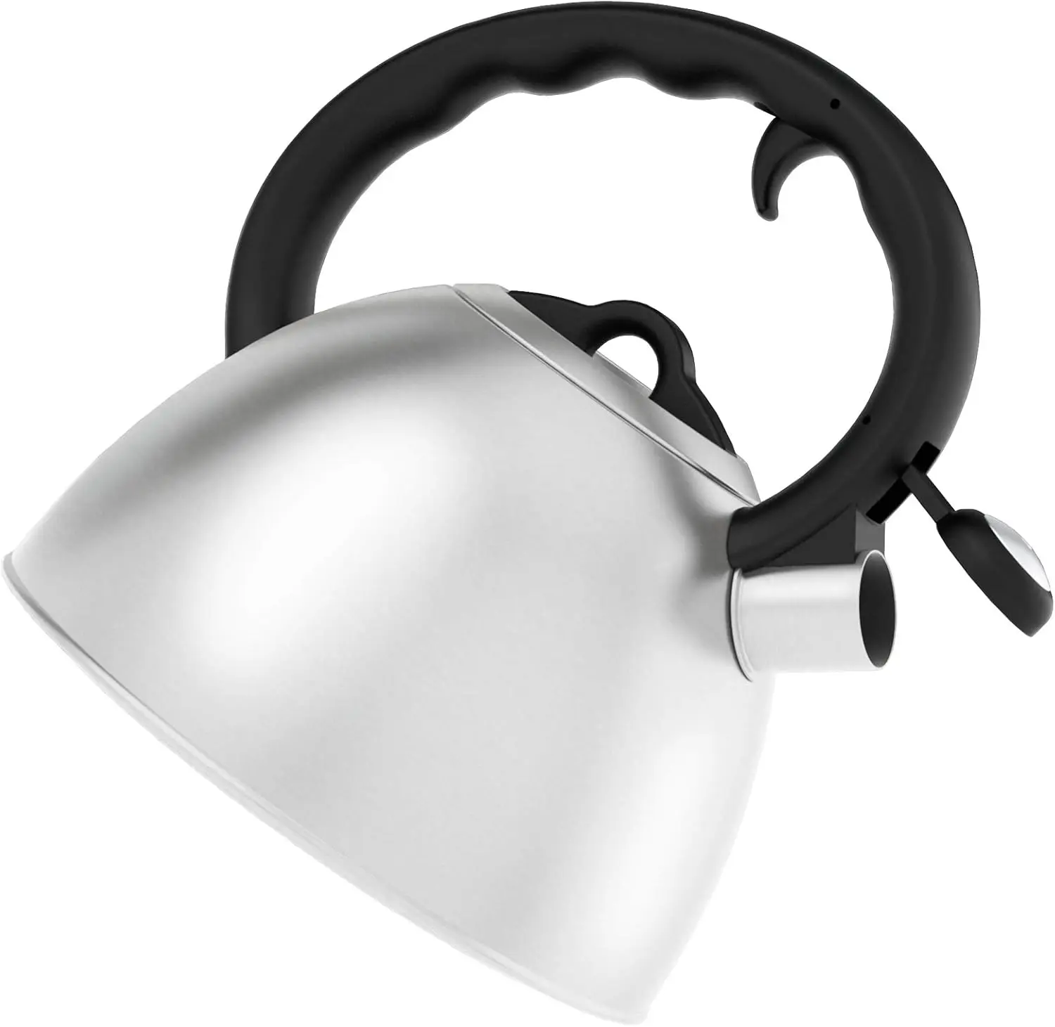 

Whistling Tea Kettle, 2.5-Quart, Satin Finish, 7.5 x 7.5 x 9 inches, Stainless Steel