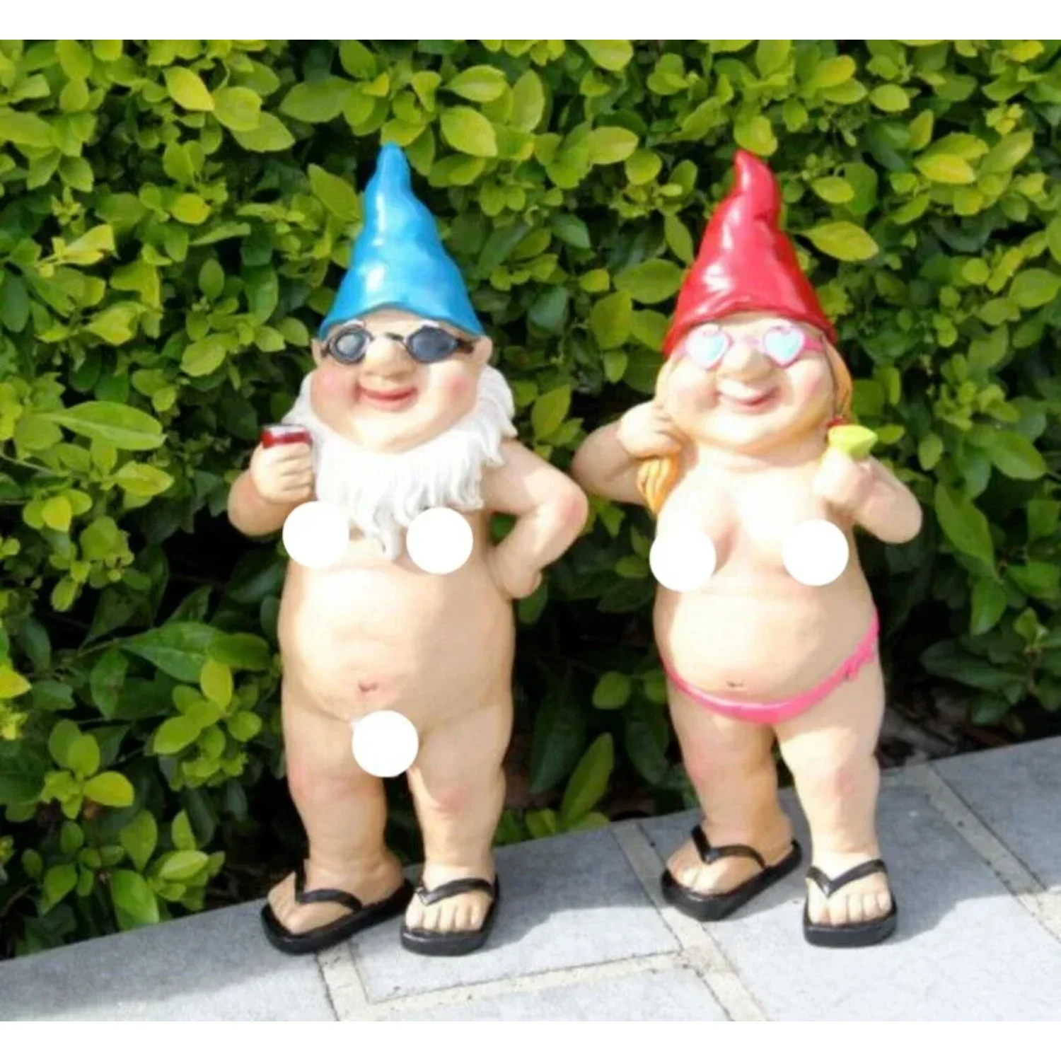 Naughty Dwarf Garden Statue - Nudist Funny Gift Decoration - High Quality Outdoor Decor