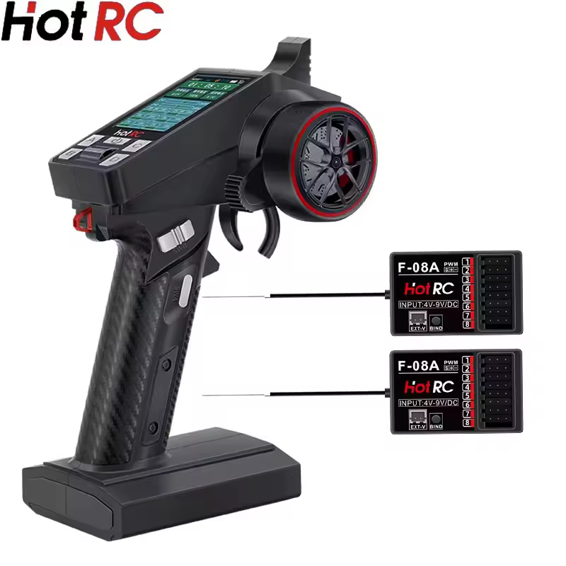Système Radio à 8 canaux RC CT-8A 2.4G, transmetteur de télécommande avec récepteur F-08A pour véhicule à dérive d'escalade, réservoir de voiture RC