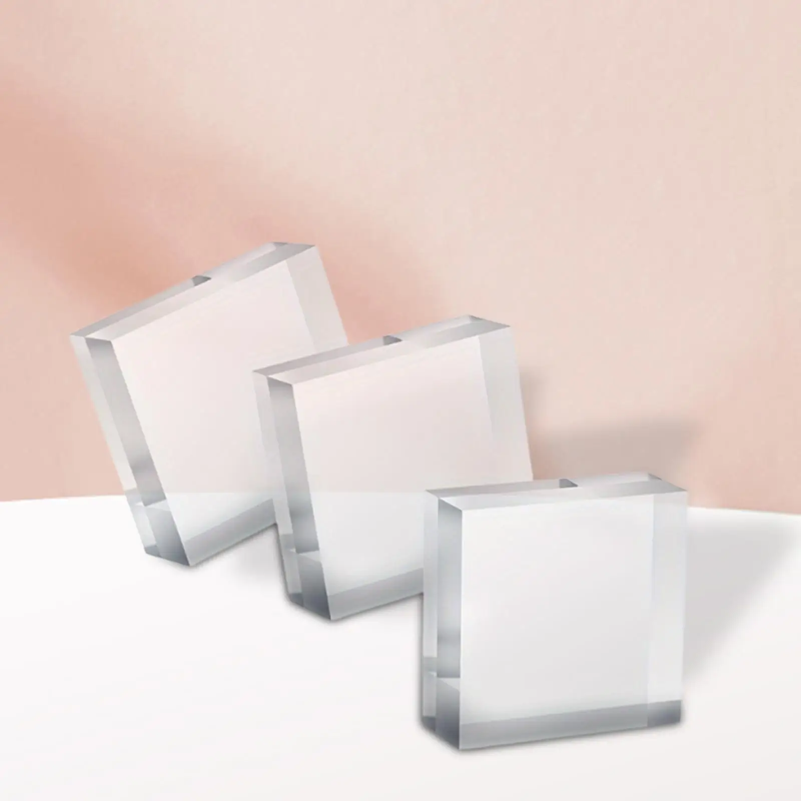 3 قطع من حامل عرض المجوهرات الأكريليك لسطح المكتب لمتاجر كونترتوب الغرور #3