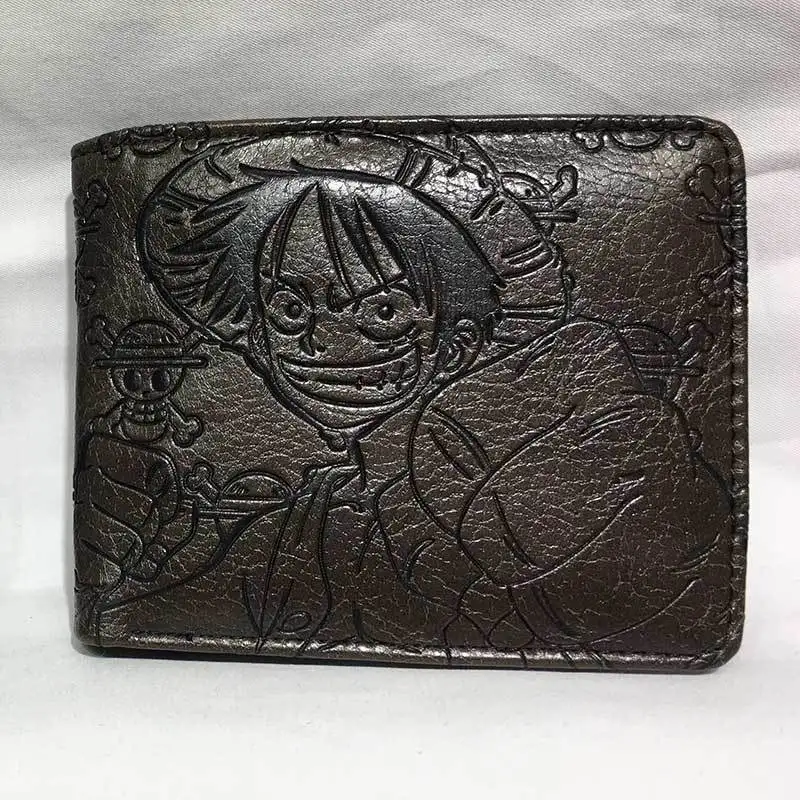 ワンピース アニメグッズ ルフィ スカル柄 メンズ財布 漫画風財布 PUレザー カード収納 誕生日プレゼント 和風