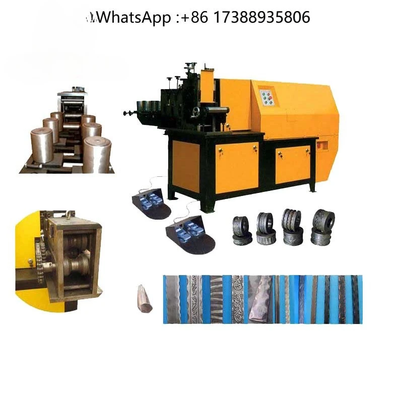 Flat Iron square Tube Metal Wrought Iron Cold Rolling Embossing Machine