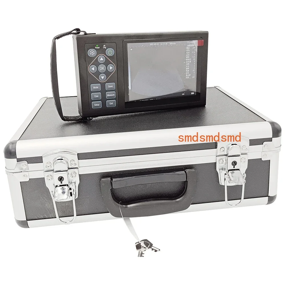 5.6 Inch LED Screen Ultrasonic Portable Pigs Sheeps Dogs Diagnostic Machine for Animals Pet Veterinary Ultrasound Probe