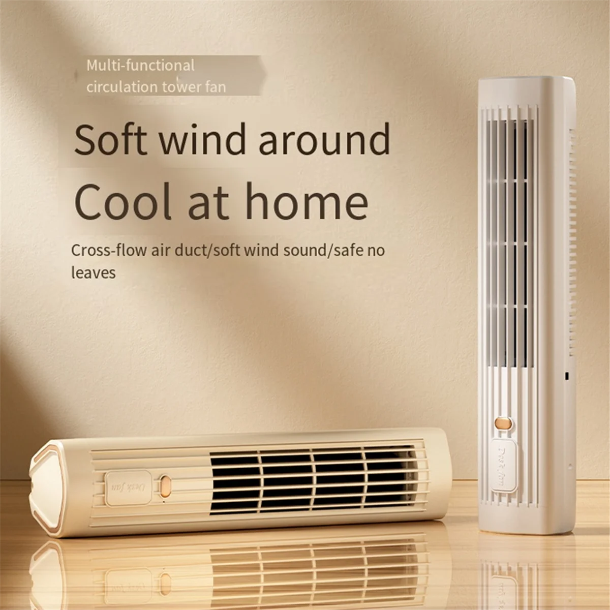 Portable Automatic Remote Air Conditioner, USB Personal Air Conditioner Mini Conditioner with 3-Speed Electric Fan White image 6