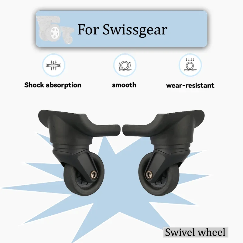 

For Swissgear W161 Silent Luggage Swivel Wheels Durable Replacement Casters Fit Most Suitcases Anti-Scratch Repair Parts