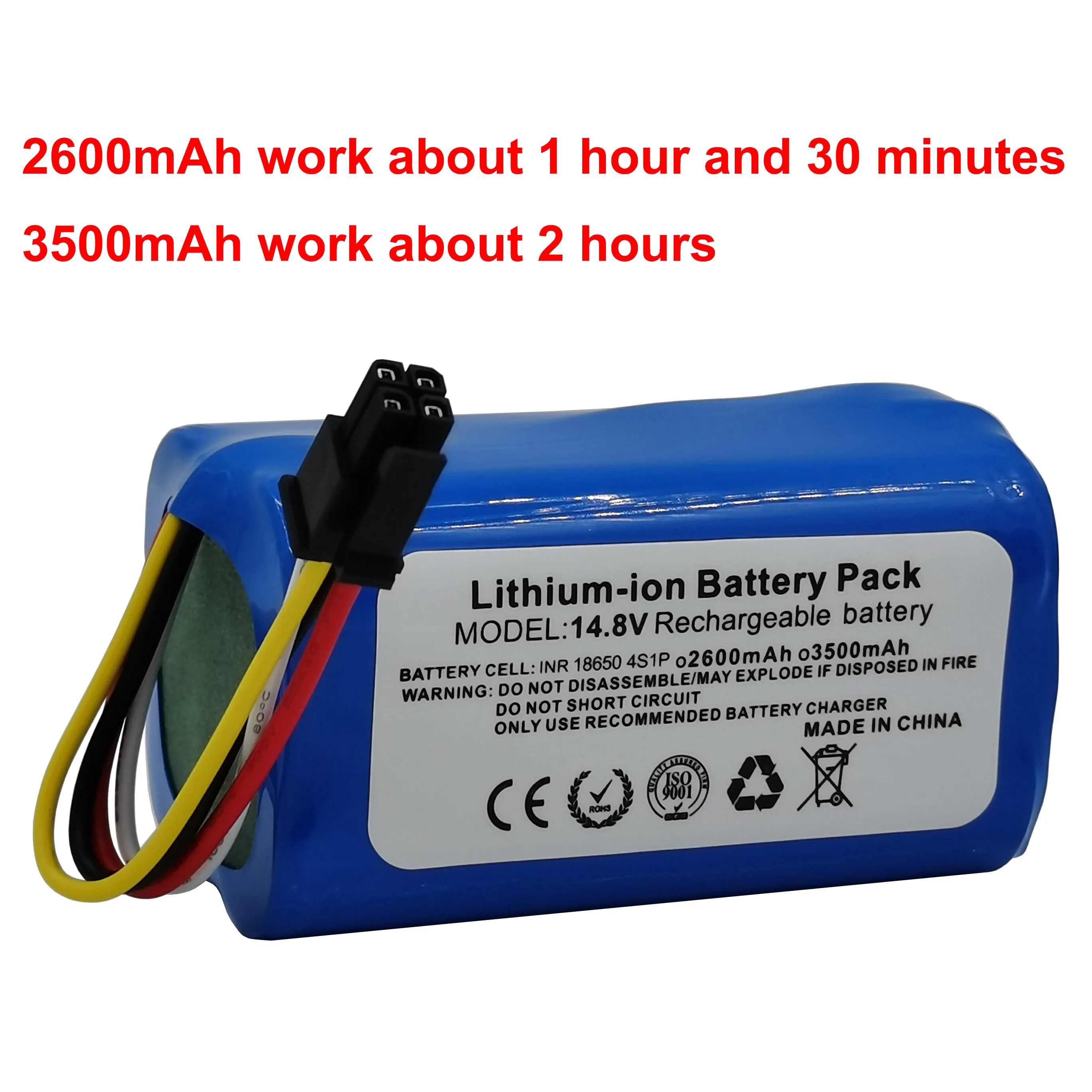 14.4V 14.8V 3500mAh 2600mAh litowo-jonowy cylindryczny ładowalny akumulator do Midea odkurzacz Robot i5 Extra i5 młody i9 oko