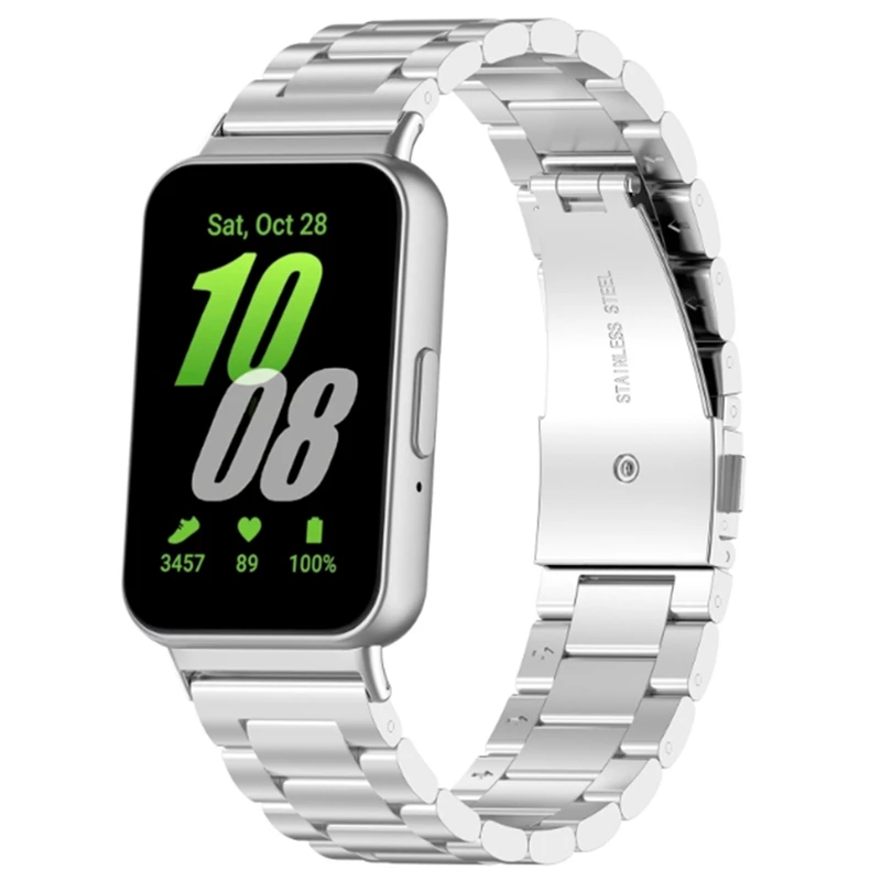 حزام معدني لسوار المعصم من الفولاذ المقاوم للصدأ Samsung Galaxy Fit3 - WMAN